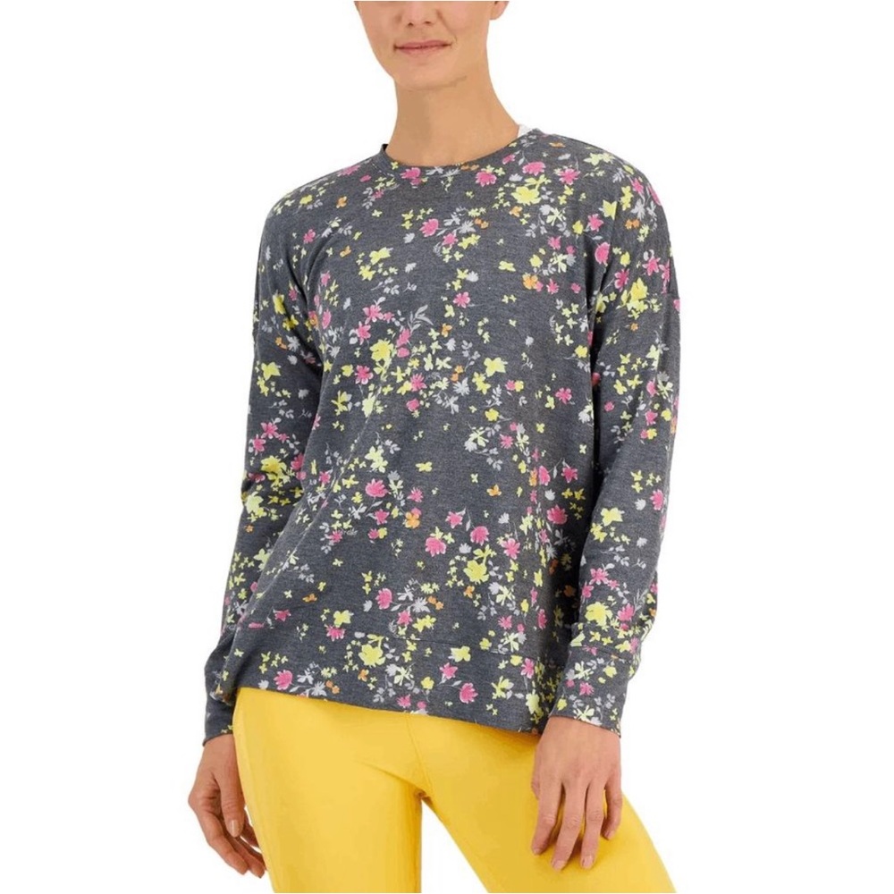 Ideology Women’s Active Side Split Relaxed Sweatshirt Size XL